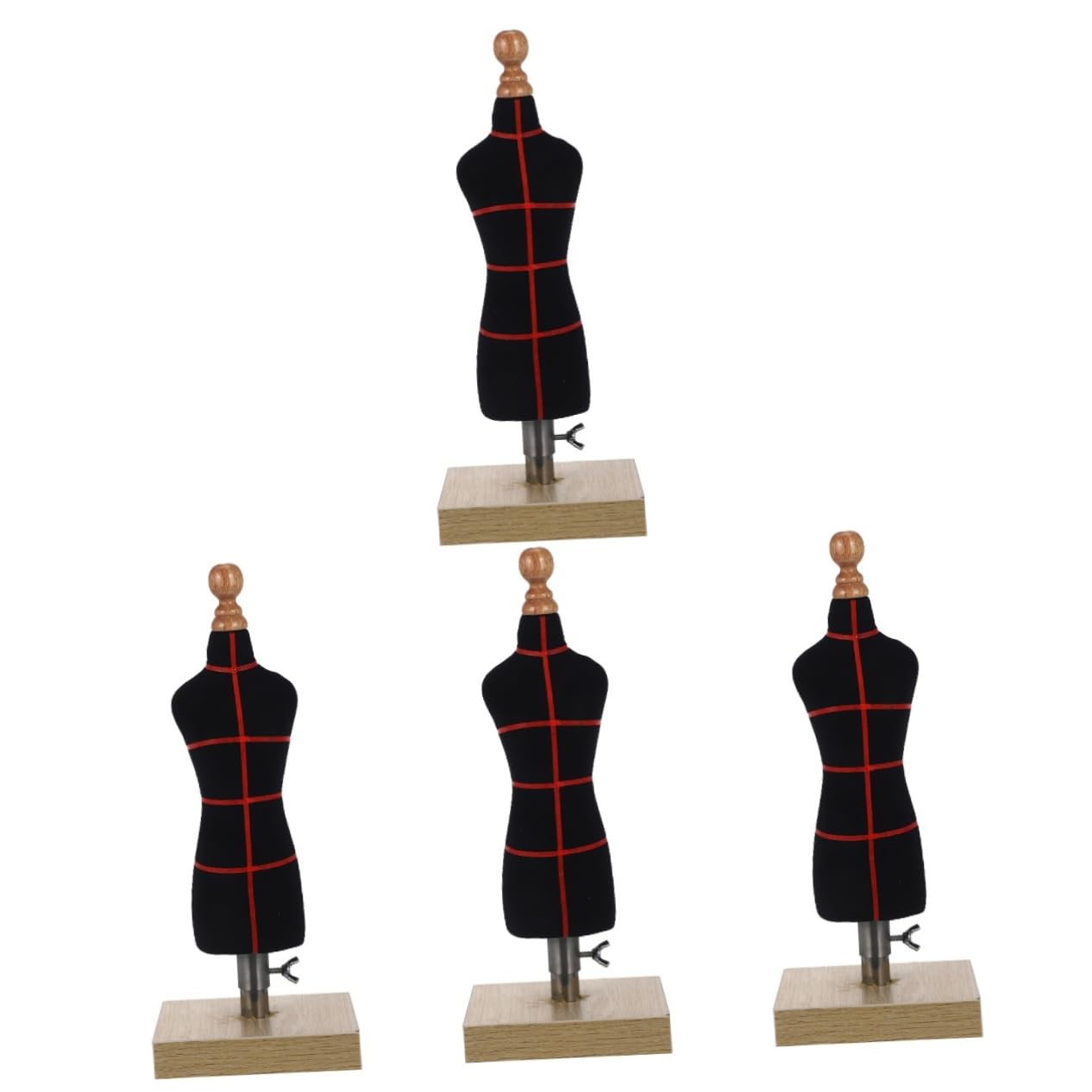 NUOBESTY 4Szt modelka do szycia Stojak na ubrania Modelka do prezentacji ubrań udekorować półka wystawowa Manekin do ekspozycji ubranek dla lalek wieszak na sukienki dla lalek pulpit LALKA
