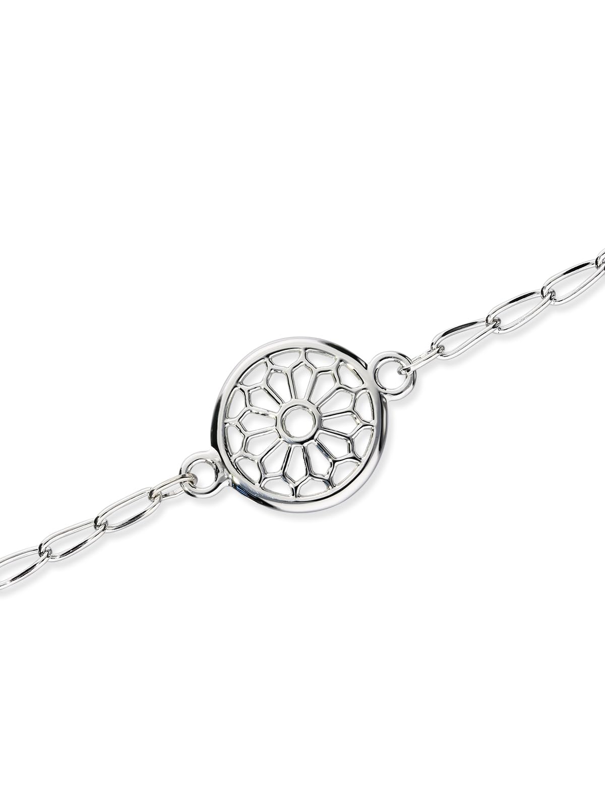 ORTAK 925 Sterling Silver Handmade Bracelet | Inspired by St Magnus Cathedral Design | High Polished | Scottish Fine Jewellery | Made In the United Kingdom