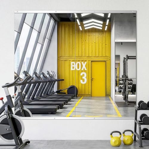 2-Piece 48"x28" Home Gym Tempered Glass Mirrors for Wall