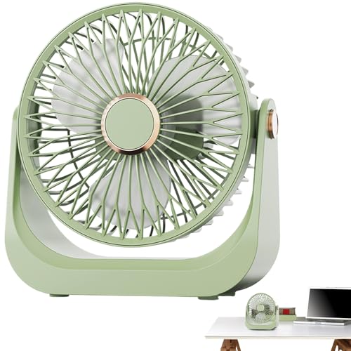 XIAOXIAOYU Ventilador de Sobremesa,Flujo De Aire Potente Y Compacto | Circulador Portátil 3 Velocidades, Cabeza Inclinable 90 Grados y Flujo de Aire Eficiente para Camping, Cocina y Hogar