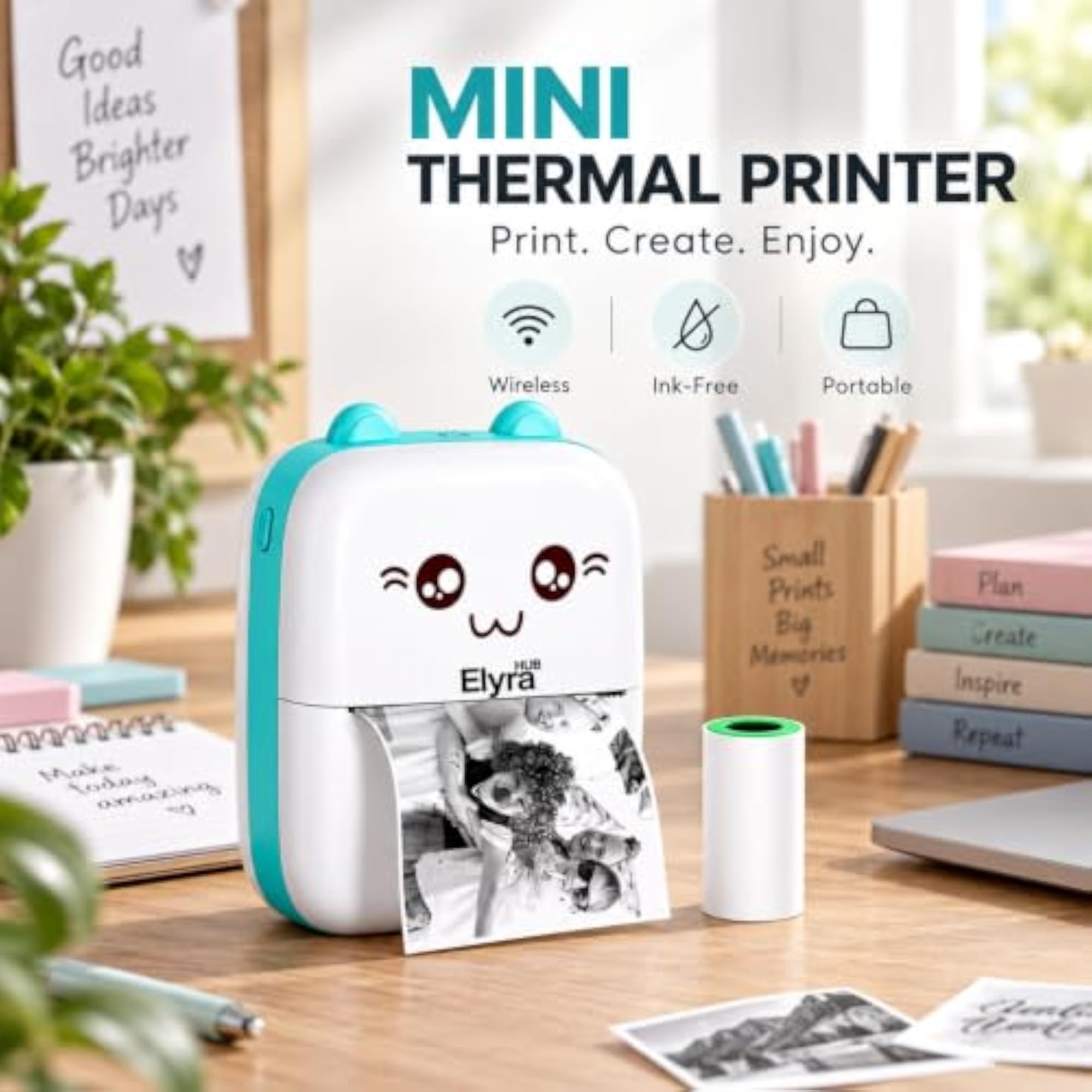 Mini Portable Thermal Printer - Bluetooth Pocket