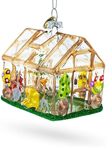 Miniatura 6 de Invernadero y herramientas de ensueño del jardinero - Adorno navideño de vidrio soplado