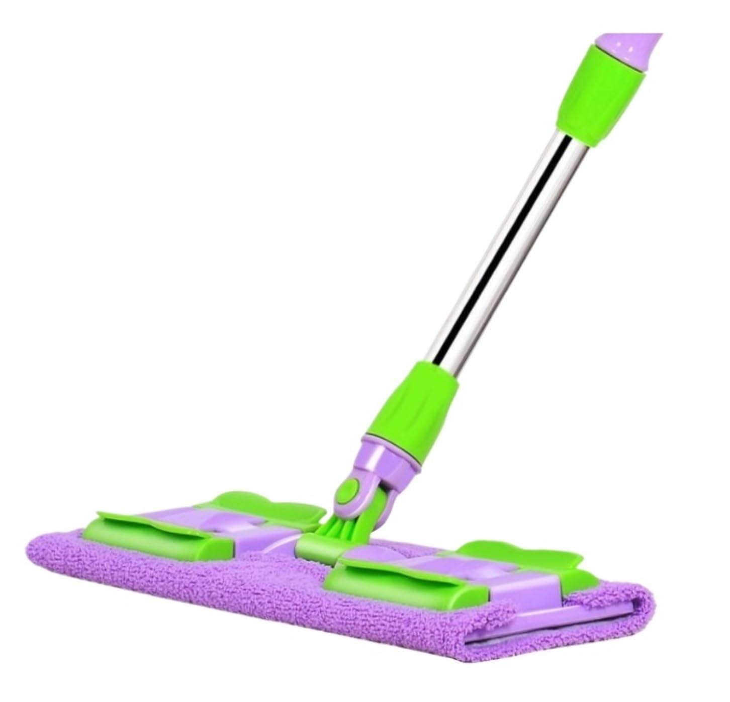 Bodenwischer Wischmopp Hausreinigung Professioneller Wischmopp Für Hartholz-, Laminat- Und Fliesenböden Mit Teleskopstiel Aus Edelstahl Bodenreinigung(Purple)