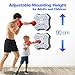 Smart Music Boxing Machine, Boxing Machine Wall Mounted Music, One Punch Boxing Training Equipment with Workout Music for Adults/Kids at Home/Gym
