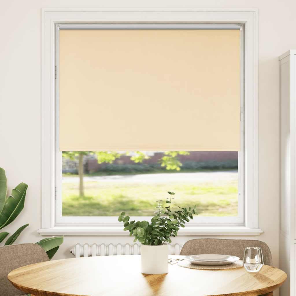 Tenda avvolgibile opaca, beige, 110 x 175 cm | 100% poliestere, facile da pulire, montaggio con viti o senza foratura, uso in casa e in ufficio