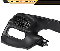 Vista 6 de Panel de bisel para tablero compatible con Ford F150 1997-2003/compatible con Ford Expedition 1997-2003