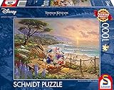 Schmidt Spiele 59951 Thomas Kinkade, Disney, Donald und Daisy am Strand, 1000 Teile Puzzle