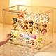 Acryl Vitrine - Schaukasten Vitrine Glasvitrine Klein transparente Aufbewahrungsbox mit Magnet für Sammelobjekte Action Figuren Miniaturen Staubschutz 27x18x22 cm