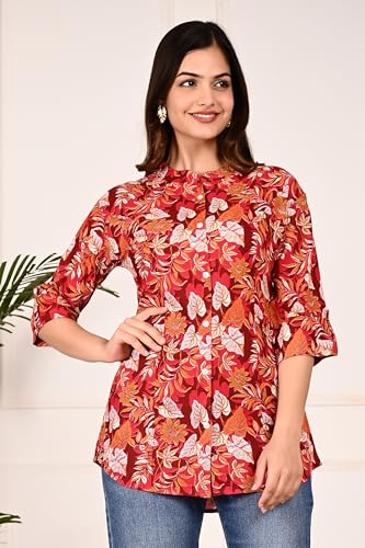 Image of Gudwear Printed Shirt Style Top Women l Stylish Shirt for Girls