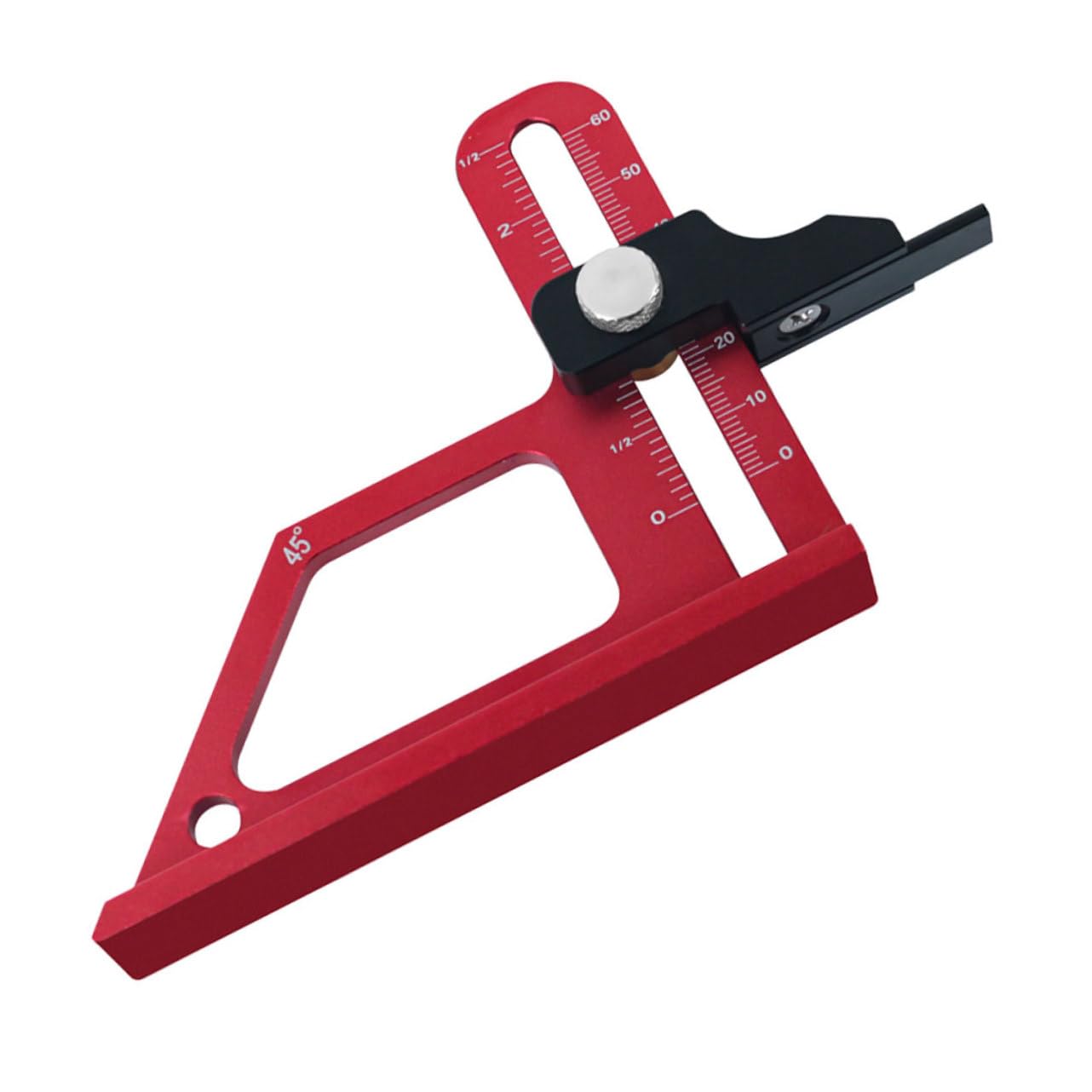 Outil de mesure défonceuse portable et réglable de 0 à 60 mm pour menuiserie