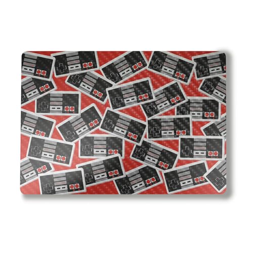 Image of Carbon Fiber Laptop Skin Compatible with Alienware M18 R2 (2024) - Retro Controllers 3 - Premium 3M Vinyl Protective Wrap Decal Cover - Easy to Apply | Crafted in The USA by MightySkins