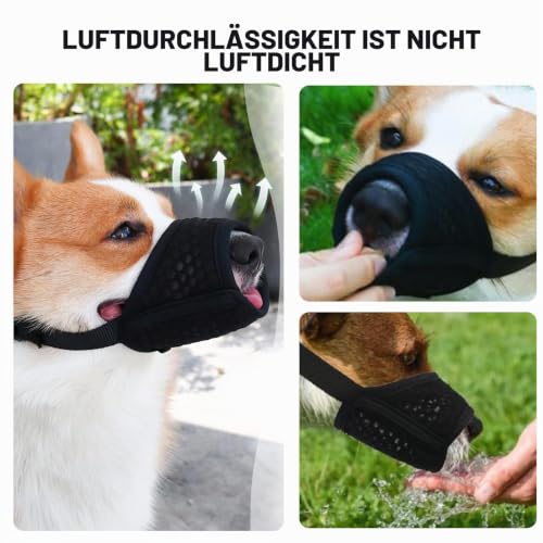 Thoquene Maulkorb für Hunde, Verstellbarem Riemen Große Hundemaulkorb