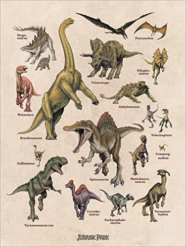 Jurassic Park - Dinosaurios pósters para la Pared Cuadros decoración para Cualquier habitación 21...