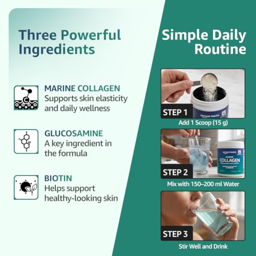 Image of Amazon Basics Collagen Supplement Powder | 200g