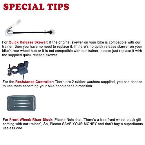 Bike Trainer Stand For 26"-28" Mountain & 700C Road Bikes, Indoor Stationary Bicycle Exercise W Quiet Noise Reduction/Wider 8 Level Resistance #TOP7