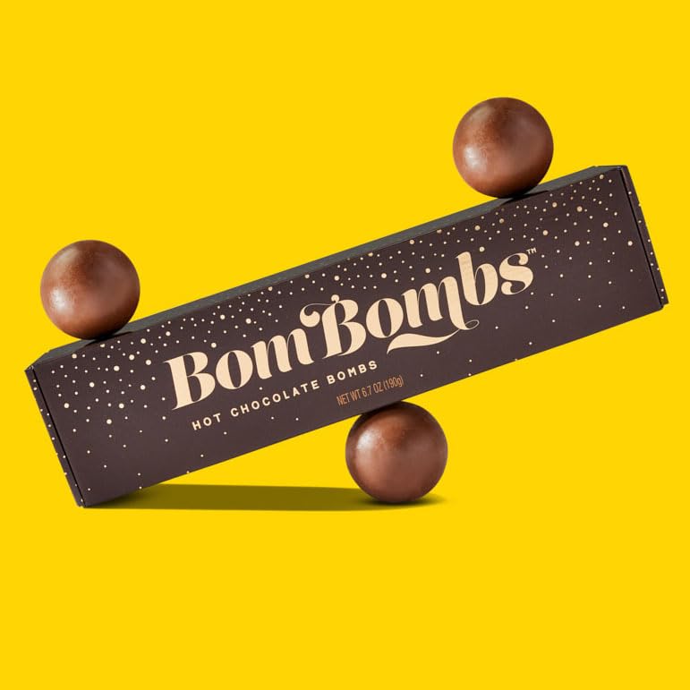 Image of BomBombs Hot Chocolate Bombs, Marshmallow Filled Cocoa Gift Set, Set of 5