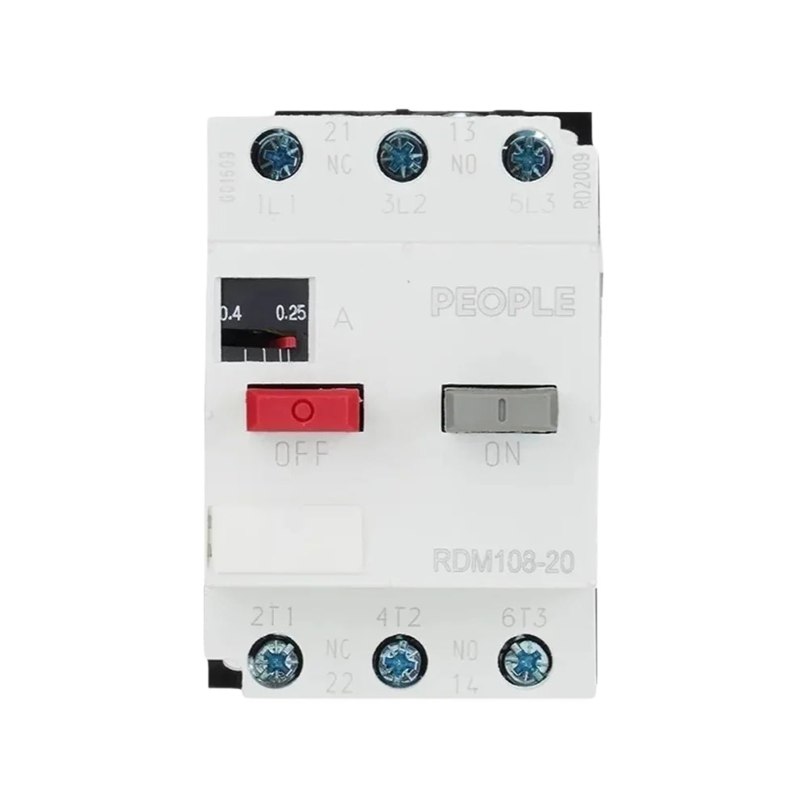 Disjoncteur moteur AC protecteur de moteur de type RDM108 pour courants de 6.3 à 10A
