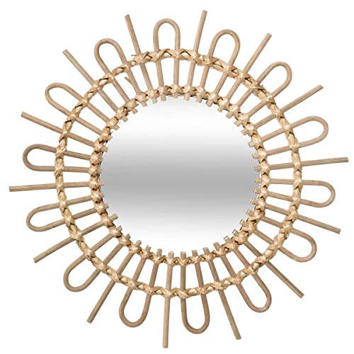 Atmosphera - Spiegel Soleil - Rattan D 50 cm - Beige