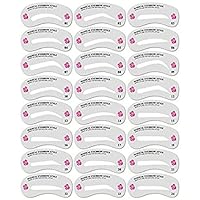 Frackson 24 Set Styles Eyebrow Shaping Stencils Grooming Kit Makeup Shaper Set Template Beauty Tool Makeup Drawing Blacken Eyebrow Template