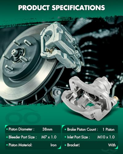 Image of SCITOO Rear Left Brake Caliper With Bracket 19B2905 Compatible For Toyota Highlander 2004-2007