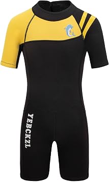 Kids Wetsuit for Youth Teenager,Zip Neoprene Wet Suits for Boys Girls to Keep Warm in Cold Water Diving Surfing Swimming