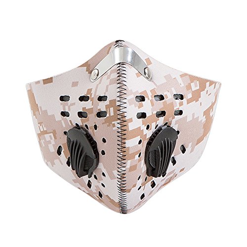 Eclear - Demi-masque pour sport de plein air avec filtre anti poussière, anti-pollution - Pour ski, vélo, moto, course à pied, snowboard