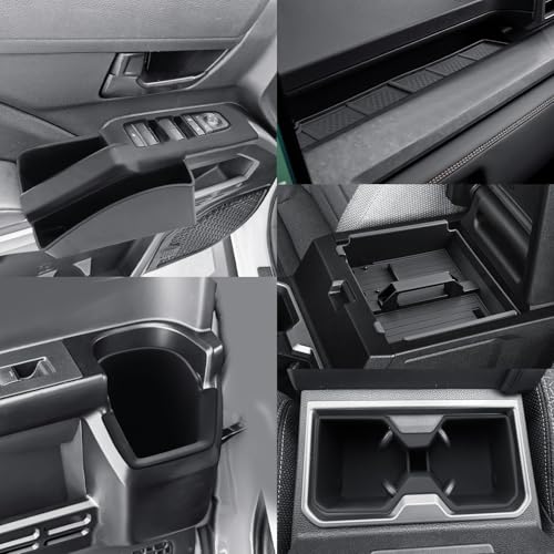 Image of CDEFG 7Pcs for 2025 2026 Toyota 4Runner Center Console Organizer for 2026 Toyota 4Runner Accessories Middle Console & Front Row Passenger Side Storage Box & Cup Holders & Rear Door Storage Pockets