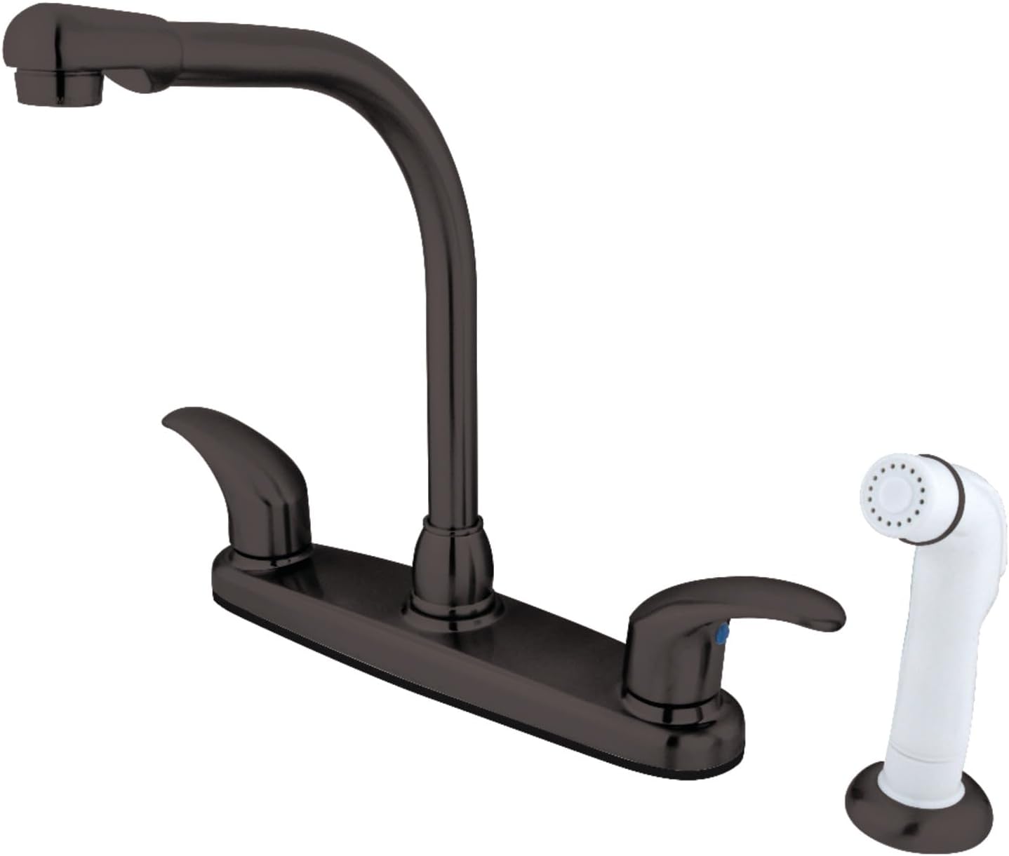 Kingston Brass KB715LL 8-Inch Centerset Kitchen Faucet, Oil Rubbed Bronze