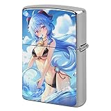 アニメ風 ZIPPO金属製 オシャレ セクシー 原神 甘雨 水着 海 用 ライタ保護 【アメリカ産特製強化素材】 防錆 全面保護 たばこ用具 喫煙具 ＜アニメ愛好者,アニメ好き> タバコ好き 喫煙アクセサリー グッズ 交換用外側 傷から を全面保護