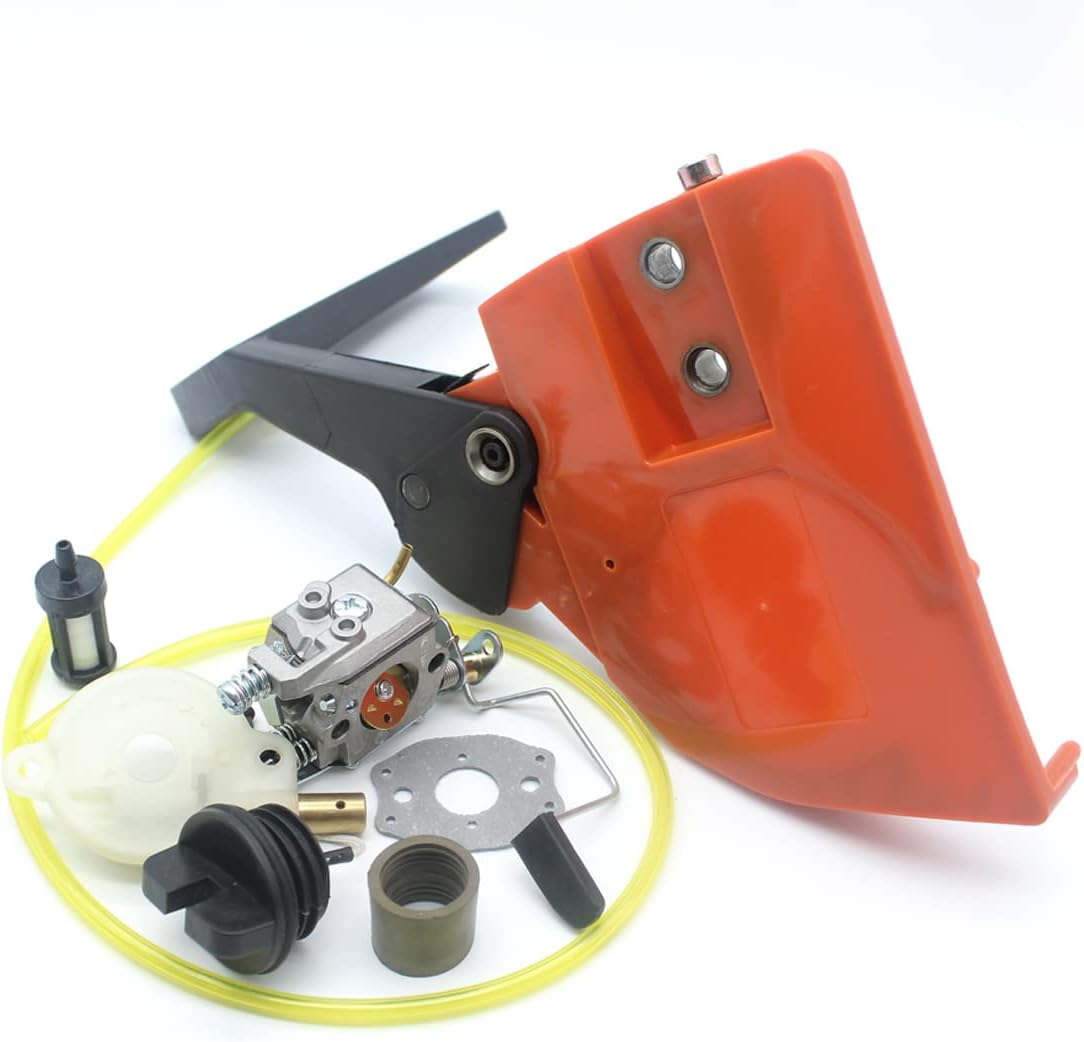 Chainsaw Brake Handle Clutch Sprocket Cover Carburetor Kit Fit for 142 141 137 136 Parts