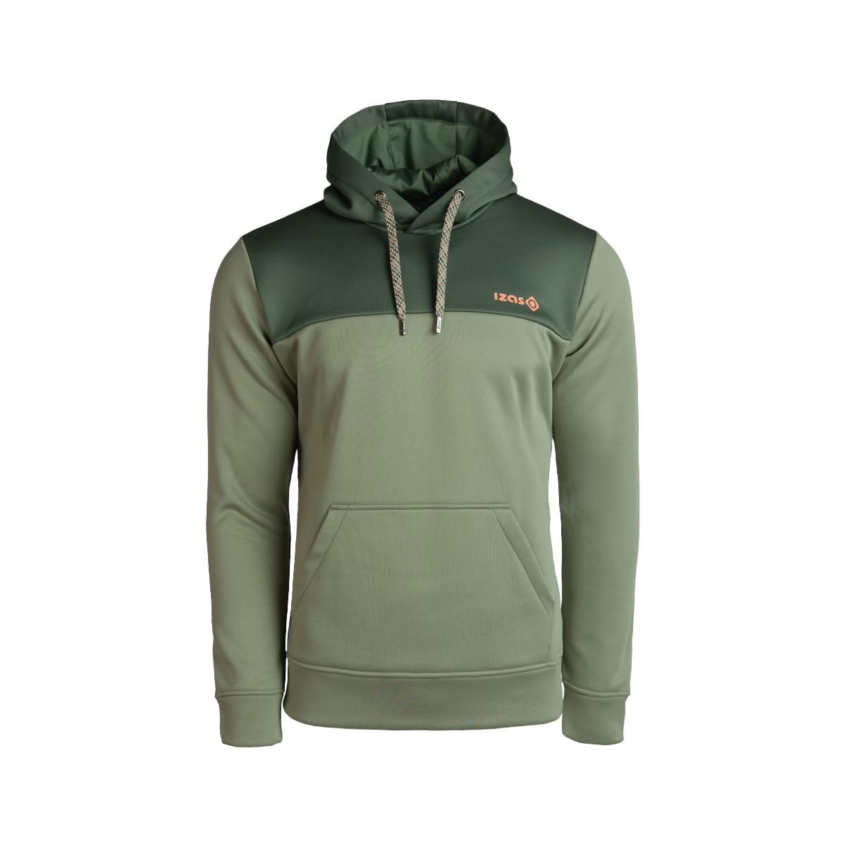 Izas Duero Mix Sudadera con Logotipo y Capucha Ajustable para Estilo Urbano, Bolsillo Frontal, Manga Sentada, Tejido Suave y Resistente, Ideal para Entretiempo y Días Frescos