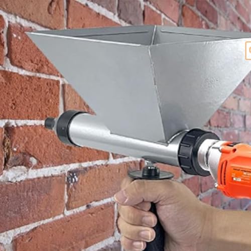 Greensen Pistola de Mortero Eléctrica, Pistola de Rejuntado de Mortero, Aplicador de, Relleno Automático de Lechada, Ahorra Tiempo y Esfuerzo, Construcción de Metal Premium,