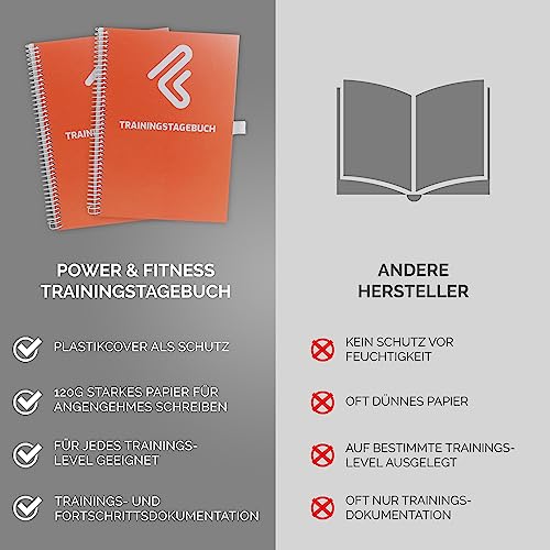 Diario di allenamento, formato DIN A5, per la