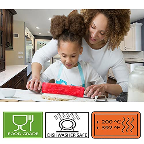 SASONS ® Kids Baking Set- 17PCS BAKEWARE Set for Boys and Girls Cupcake Moulds Cookies Baking Cups Pastry Brush Spatula Whisk Mixing Spoon Rolling PIN with 5 Recipe Cards - Image 7