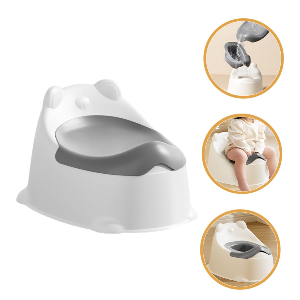 Toddmomy Inodoro De Entrenamiento Para Bebés Asiento De Inodoro Portátil Orinal De Viaje Resistente