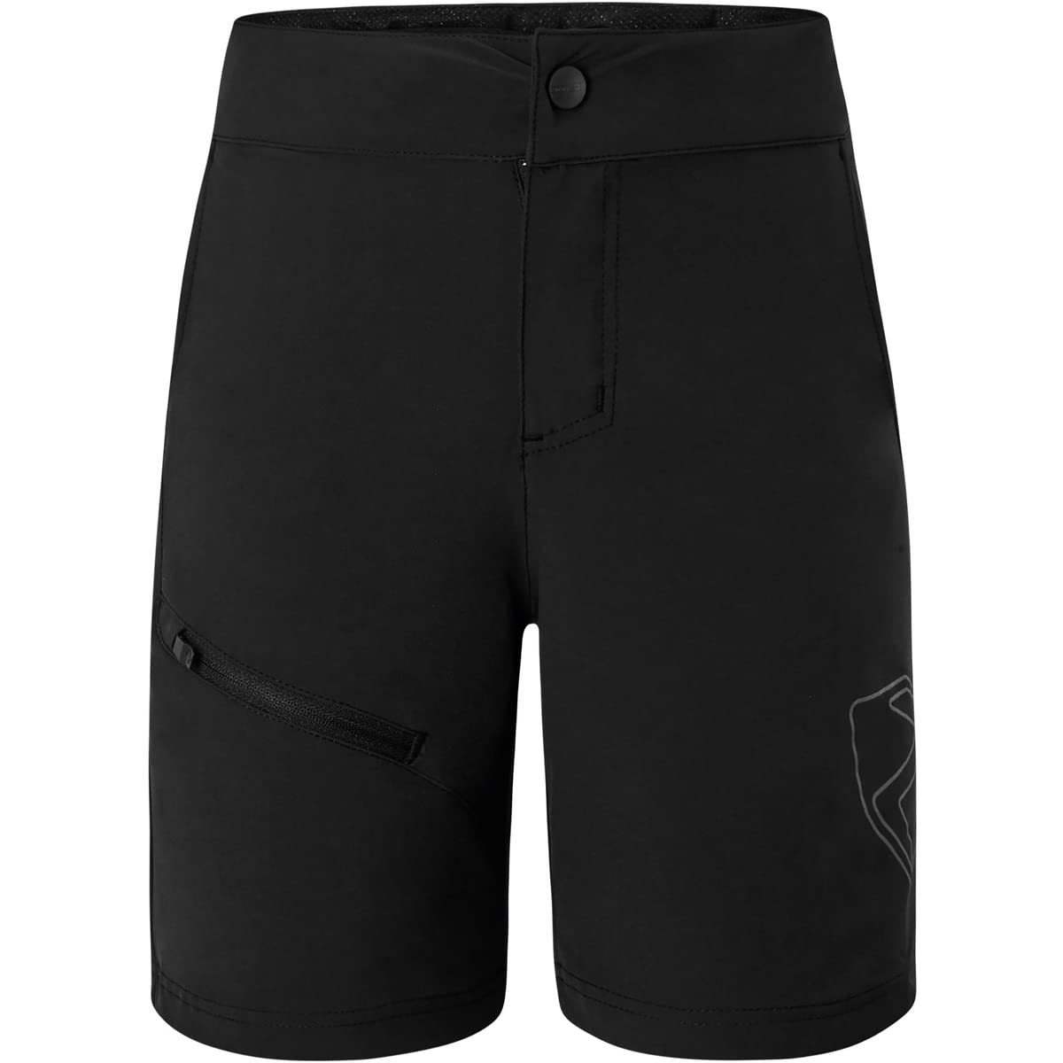 Ziener Unisex Kinder Fahrrad-Shorts mit Innenhose - Mountainbike/Outdoor/Freizeit - atmungsaktiv,schnelltrocknend,gepolstert Natsu