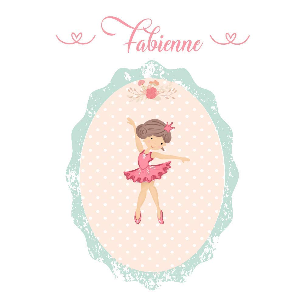 Ballerina Schultüte mit Namen aus Stoff 70cm groß