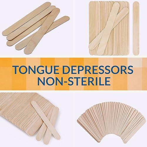 perfect stix tongue depressors non-sterile 634 500 ct senior pack of 500ct brown