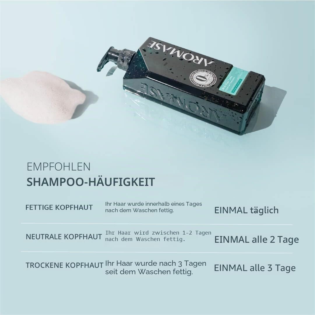 AROMASE Anti-Haarausfall Essential Shampoo - Effektiv bei Tendenzen zu Haarausfall, stärkt die Haarwurzel & stimuliert den Haarwuchs - 400 ml