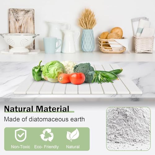 Estera de cocina de tierra de diatomeas: protector de encimera absorbente de diseño premium 4