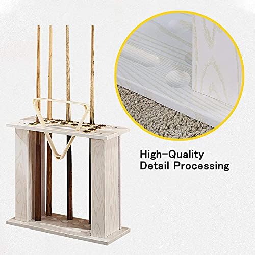 Stand Vertical Billiard Holder, Pool Racks,Ball Stand-Billiard Rack-Wooden 16 Pool Rack-Simple Assembly, for Pool Bars, Clubs Billiard Players Billiard Pool Stick Holder