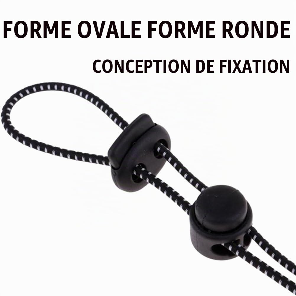 Fc'Noqgn 4pcs Sac à Sécurisant La Randonnée Bâton Support De Corde élastique