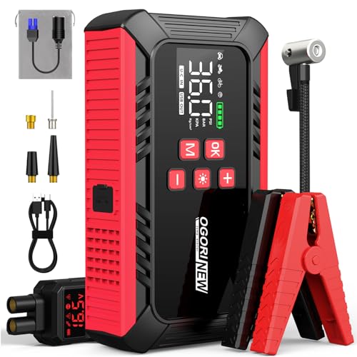 Arrancador de Coches 7000A,Compresor Aire Portatil 150PSI, 12V Ar...