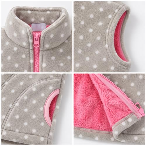 Image of Mud Kingdom Boys Girls Polar Fleece Vest Winter Thick Warm Outerwear Funny Cartoon