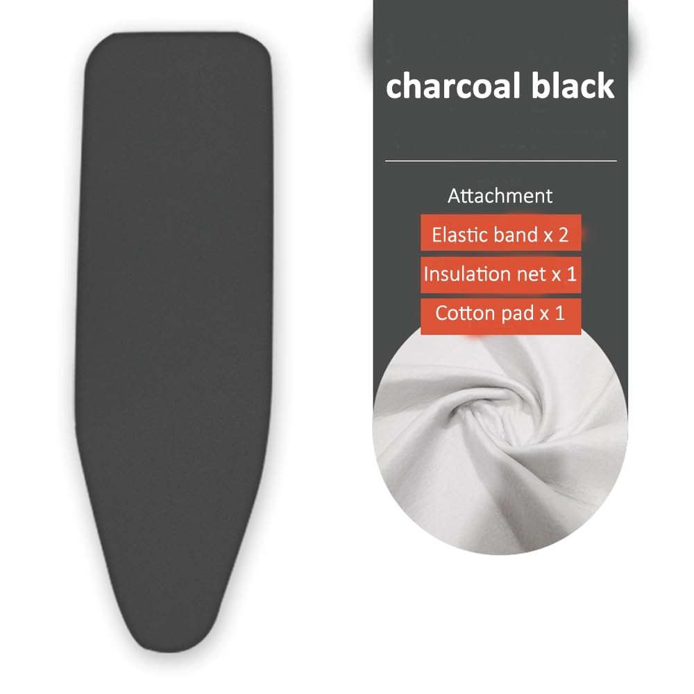 Funda y Almohadilla para Tabla de Planchar Resistentes al Calor. Almohadilla de Repuesto de algodón para Tabla de Planchar con Acolchado Grueso de 49 x 18, 54 x 15, 54 x 18 Pulgada