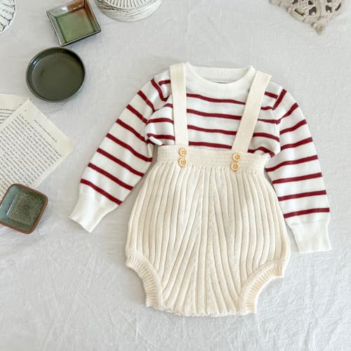 Toddler Baby Boys Girls Knitted Sweater Warm Soild Long Sleeve Pullover Sweasthirt Tops Autumn Winter Clothes Outfits2