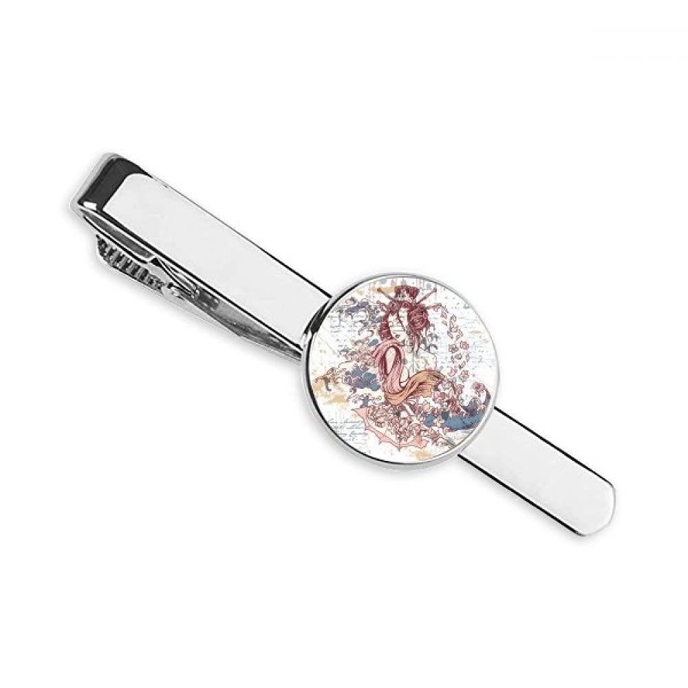 guchchiGeisha Kimono Fan Japan Waves Necktie Tie Clip Bar Business Man