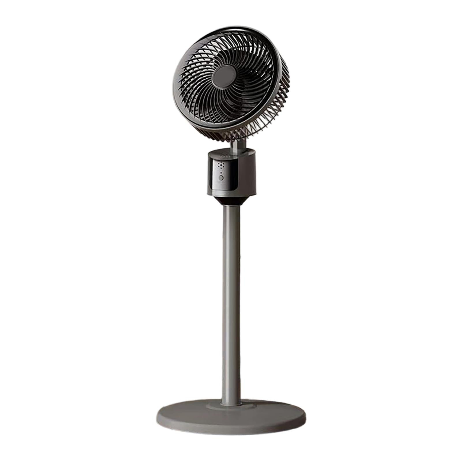 Ventilatore da terra da 30 dB per camera da letto, ventilatore USB da pavimento, 80 cm, 3 modalità, flusso d'aria 5 m, griglia protettiva e base a punta, per ufficio, dormitorio, camera da