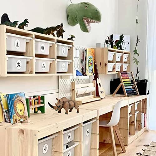 Momoplay Ancient Creatures Rhino Animal, Woolly Rhinoceros Animal Toys, Educational Props Party Like Cake Toppers Decorative Toys 5 6 7 8 Year Old Children #TOP2
