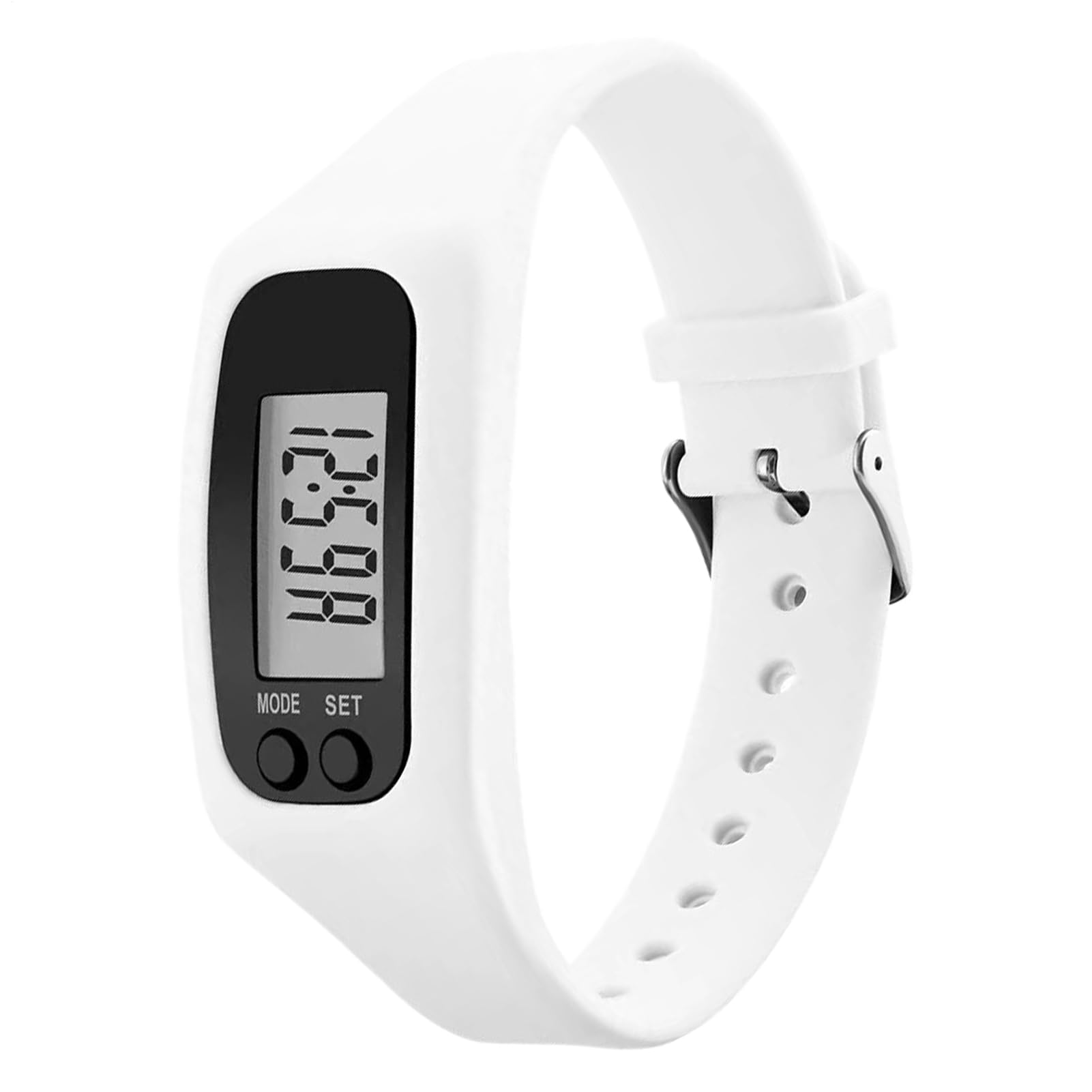 Reloj con podómetro, sin aplicación, no requiere teléfono, monitor de calorías de pantalla grande, contador de pasos, para hombres y mujeres, para personas mayores, viajes, viajes, fin de
